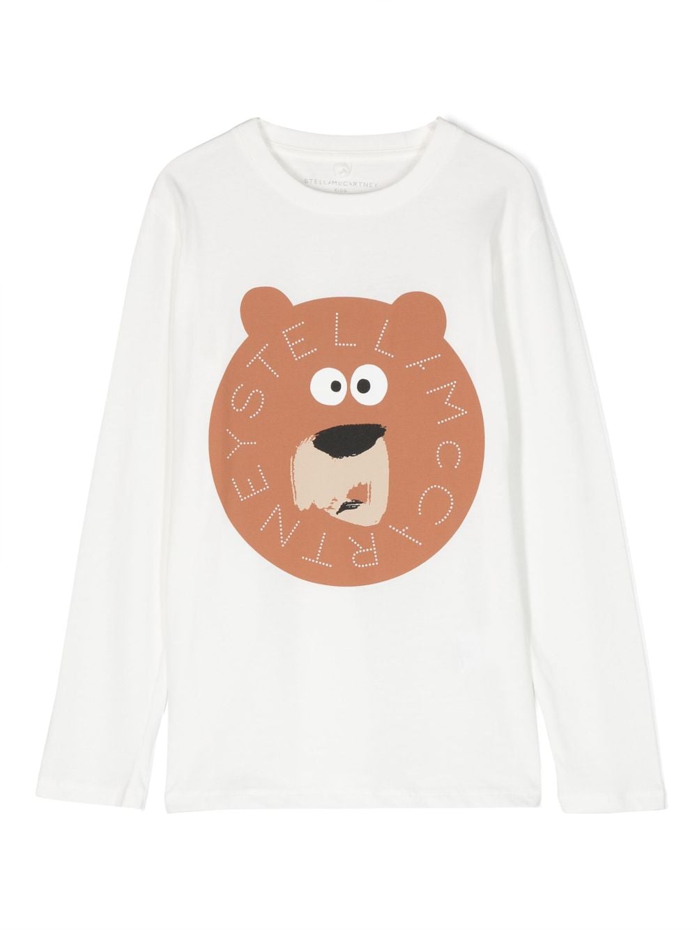 Stella McCartney Kids bear-print long-sleeve T-shirt - White von Stella McCartney Kids