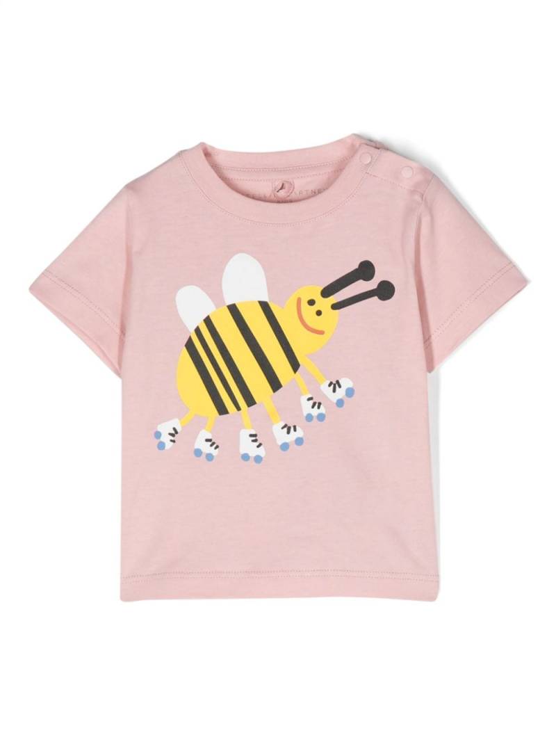 Stella McCartney Kids bee-print cotton T-shirt - Pink von Stella McCartney Kids