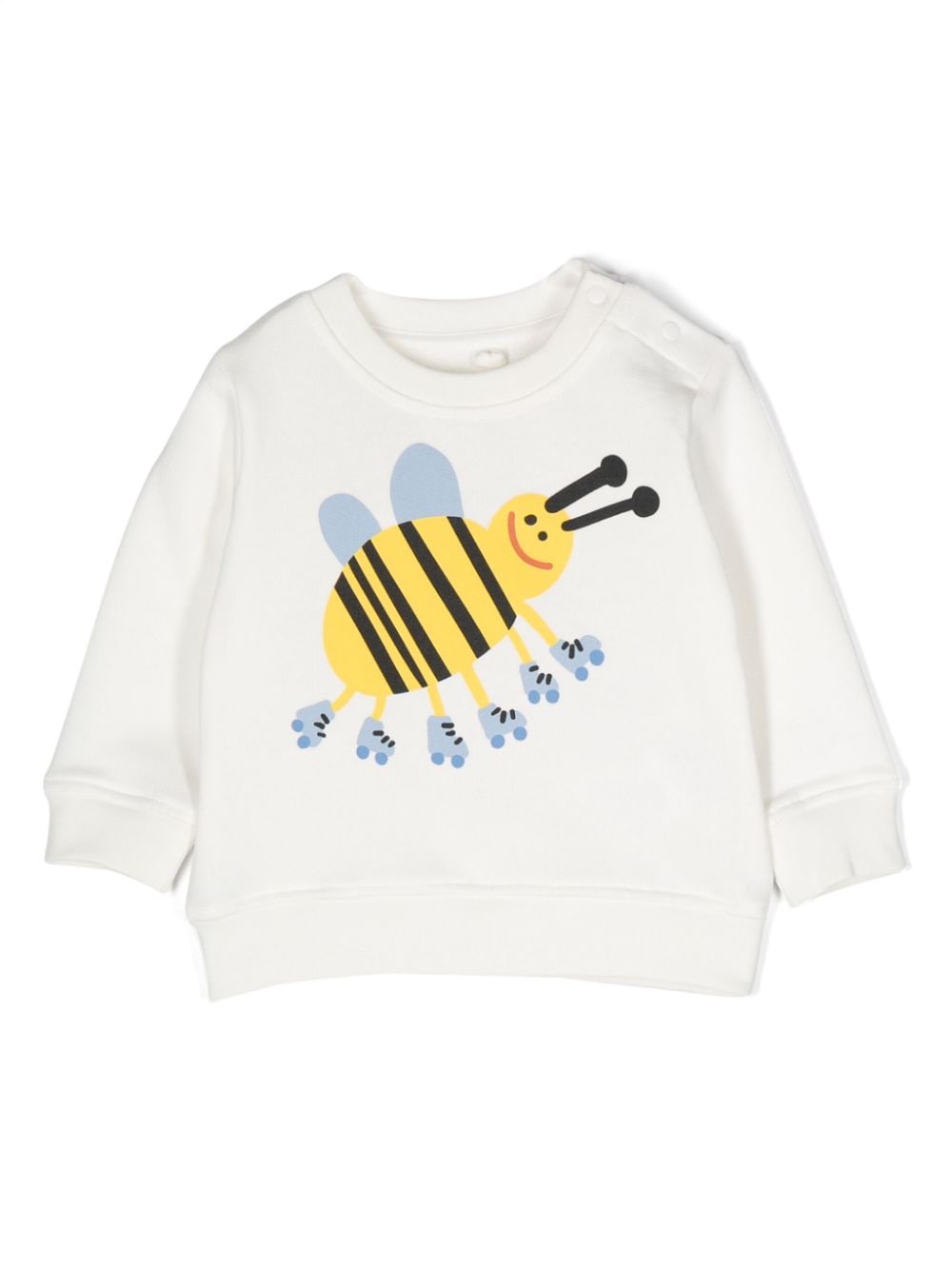 Stella McCartney Kids bee-print cotton sweatshirt - White von Stella McCartney Kids