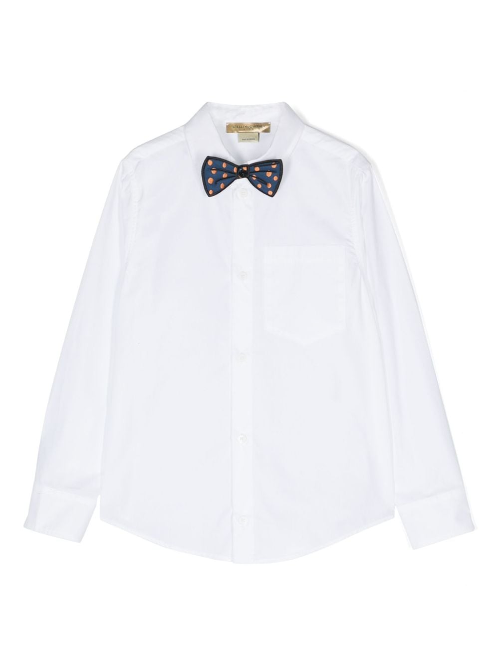 Stella McCartney Kids bow-detail cotton shirt - White von Stella McCartney Kids