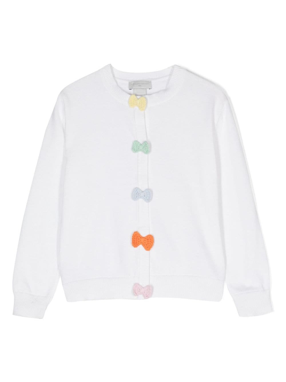 Stella McCartney Kids bow-embellished cardigan - White von Stella McCartney Kids