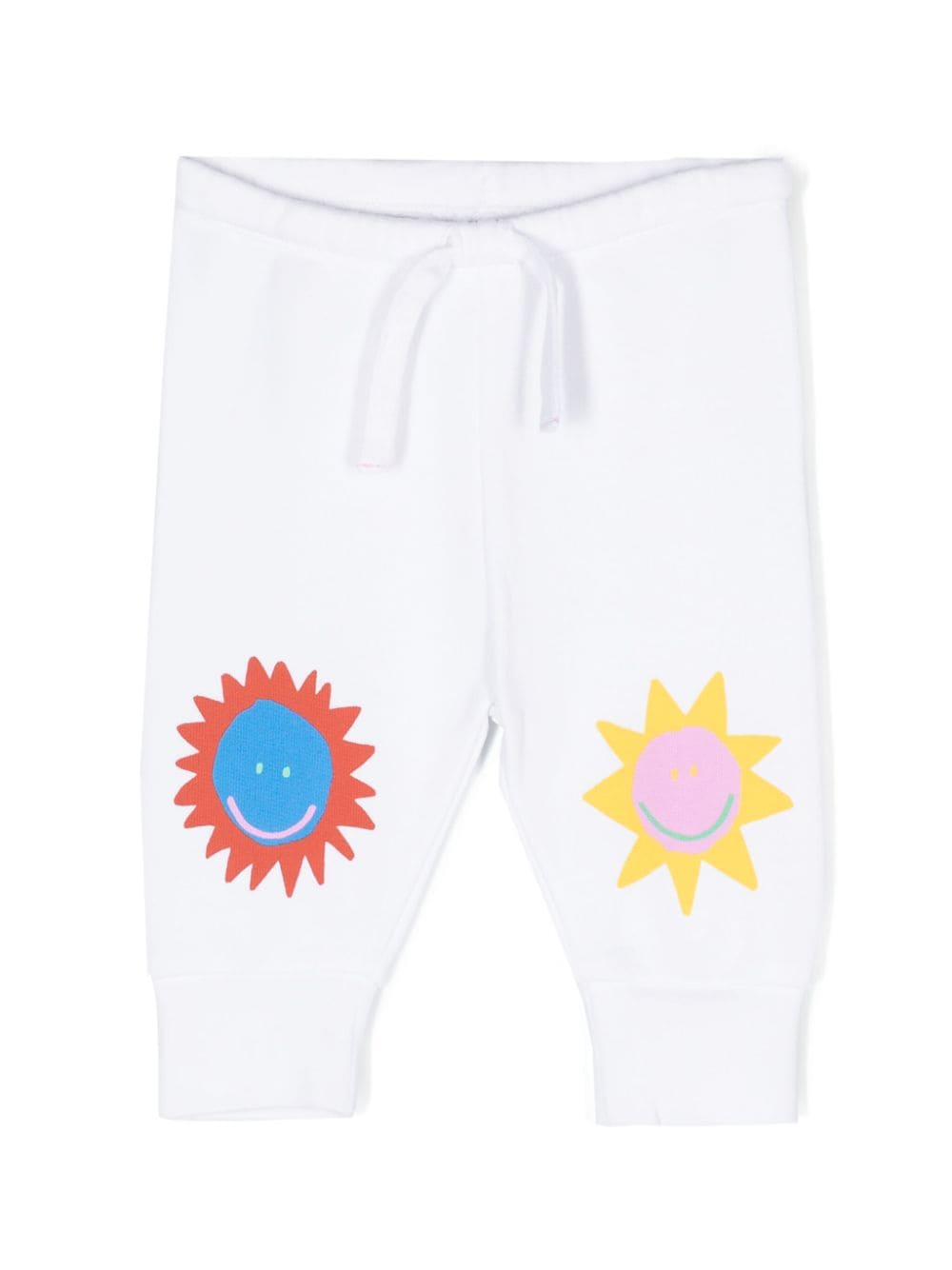 Stella McCartney Kids cartoon-print cotton trousers - White von Stella McCartney Kids