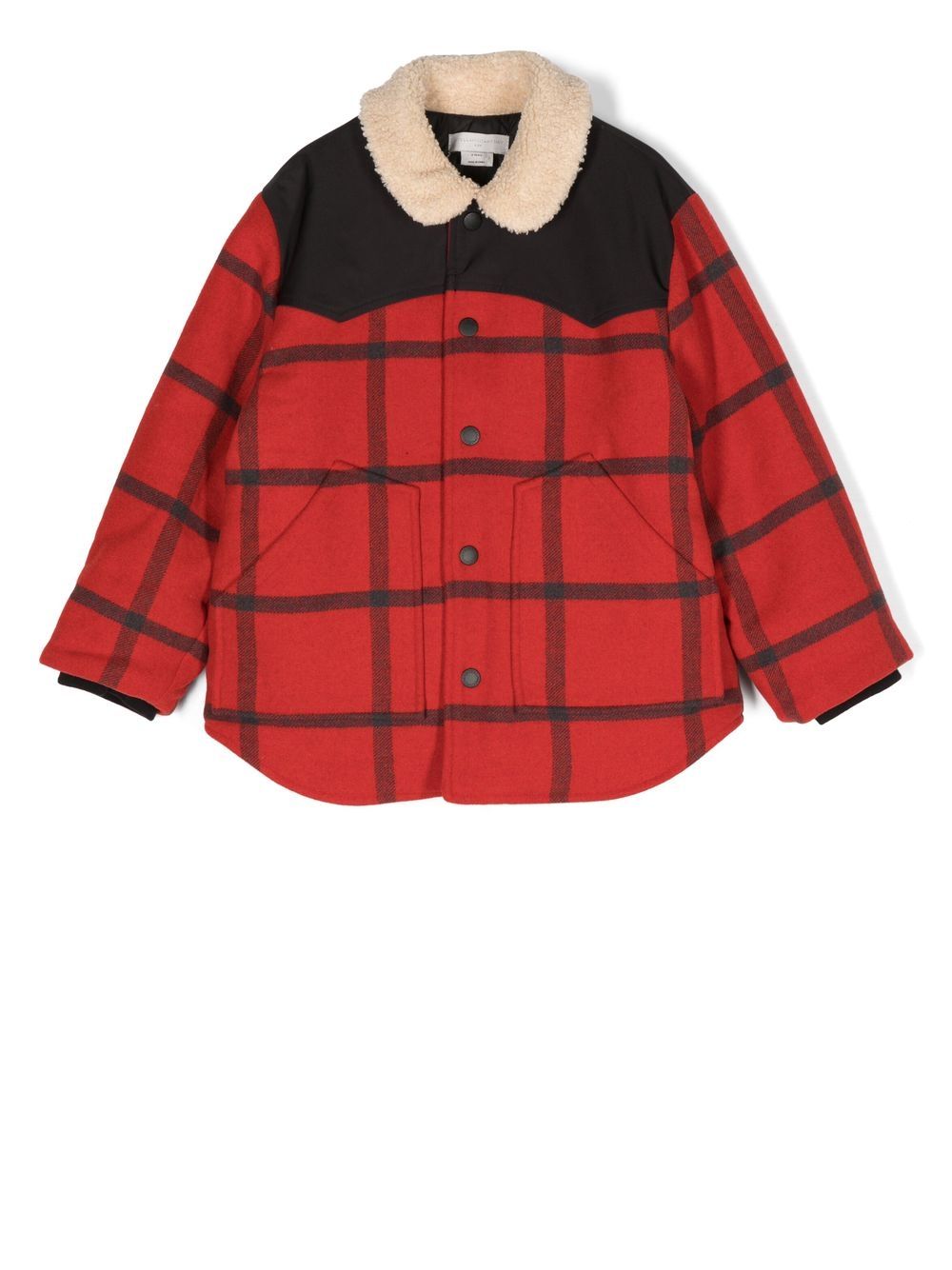 Stella McCartney Kids check-pattern shirt jacket - Red von Stella McCartney Kids