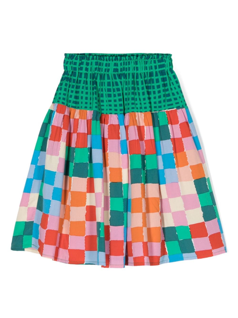 Stella McCartney Kids checked A-line skirt - Green von Stella McCartney Kids