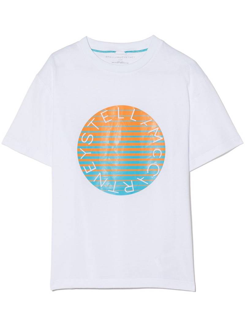 Stella McCartney Kids circle logo-print T-shirt - White von Stella McCartney Kids