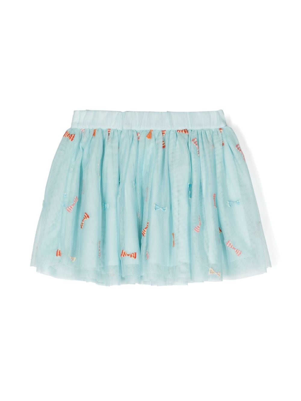 Stella McCartney Kids embroidered-bows tutu skirt - Blue von Stella McCartney Kids