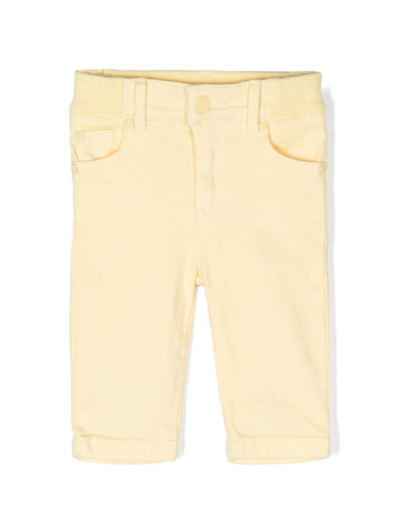 Stella McCartney Kids embroidered cotton trousers - Yellow von Stella McCartney Kids