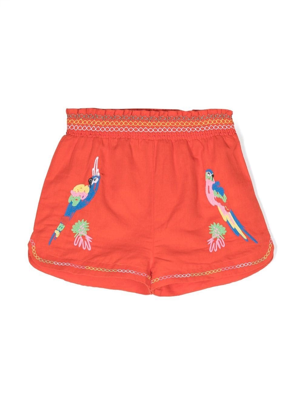 Stella McCartney Kids embroidered parrots casual shorts von Stella McCartney Kids