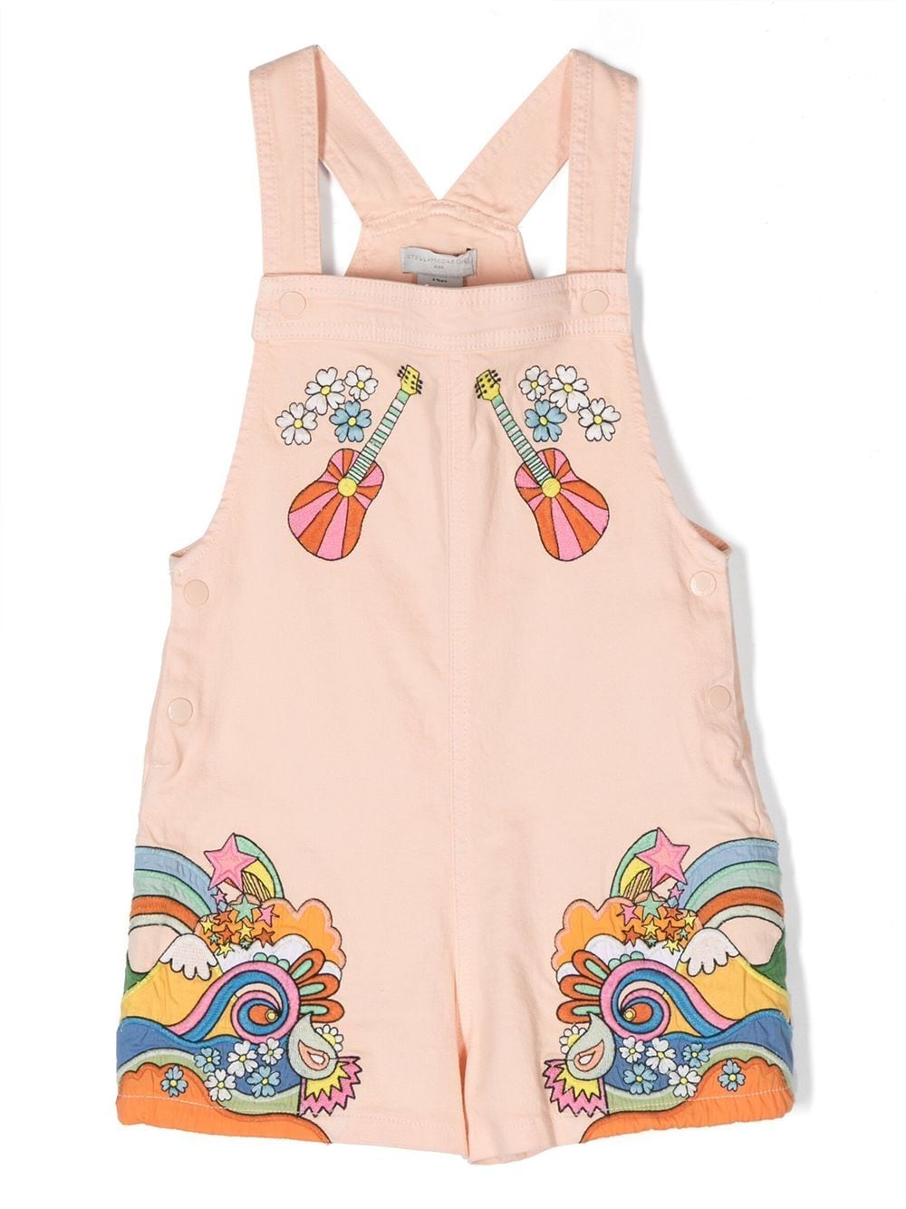 Stella McCartney Kids embroidered pop art-motif playsuit - Pink von Stella McCartney Kids