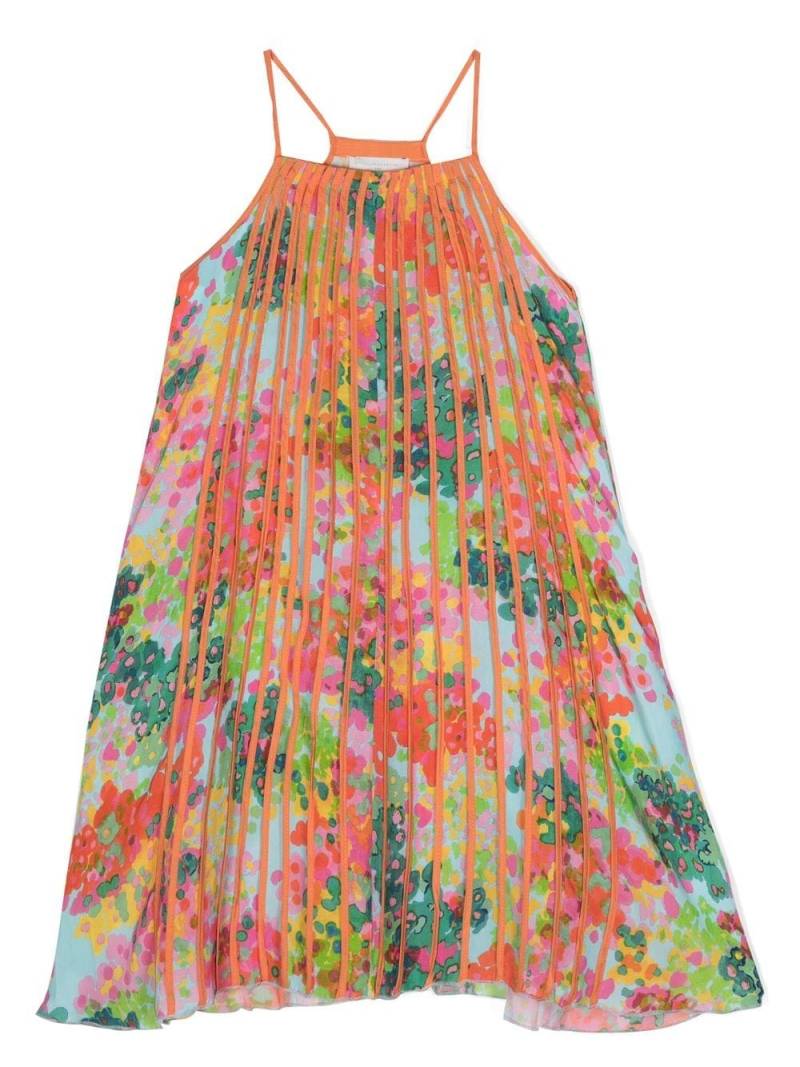 Stella McCartney Kids floral-print sleeveless dress - Orange von Stella McCartney Kids