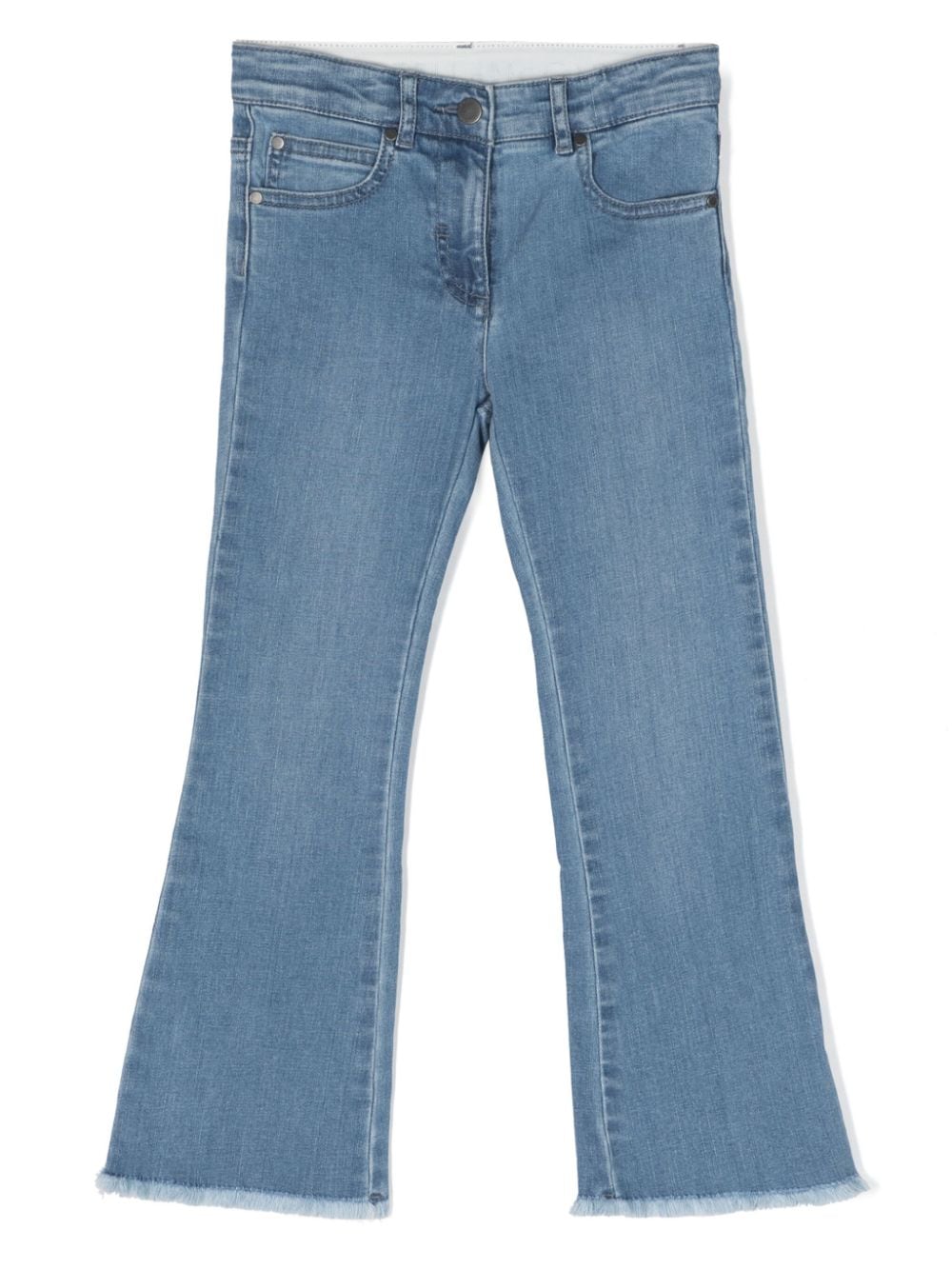 Stella McCartney Kids frayed flared jeans - Blue von Stella McCartney Kids