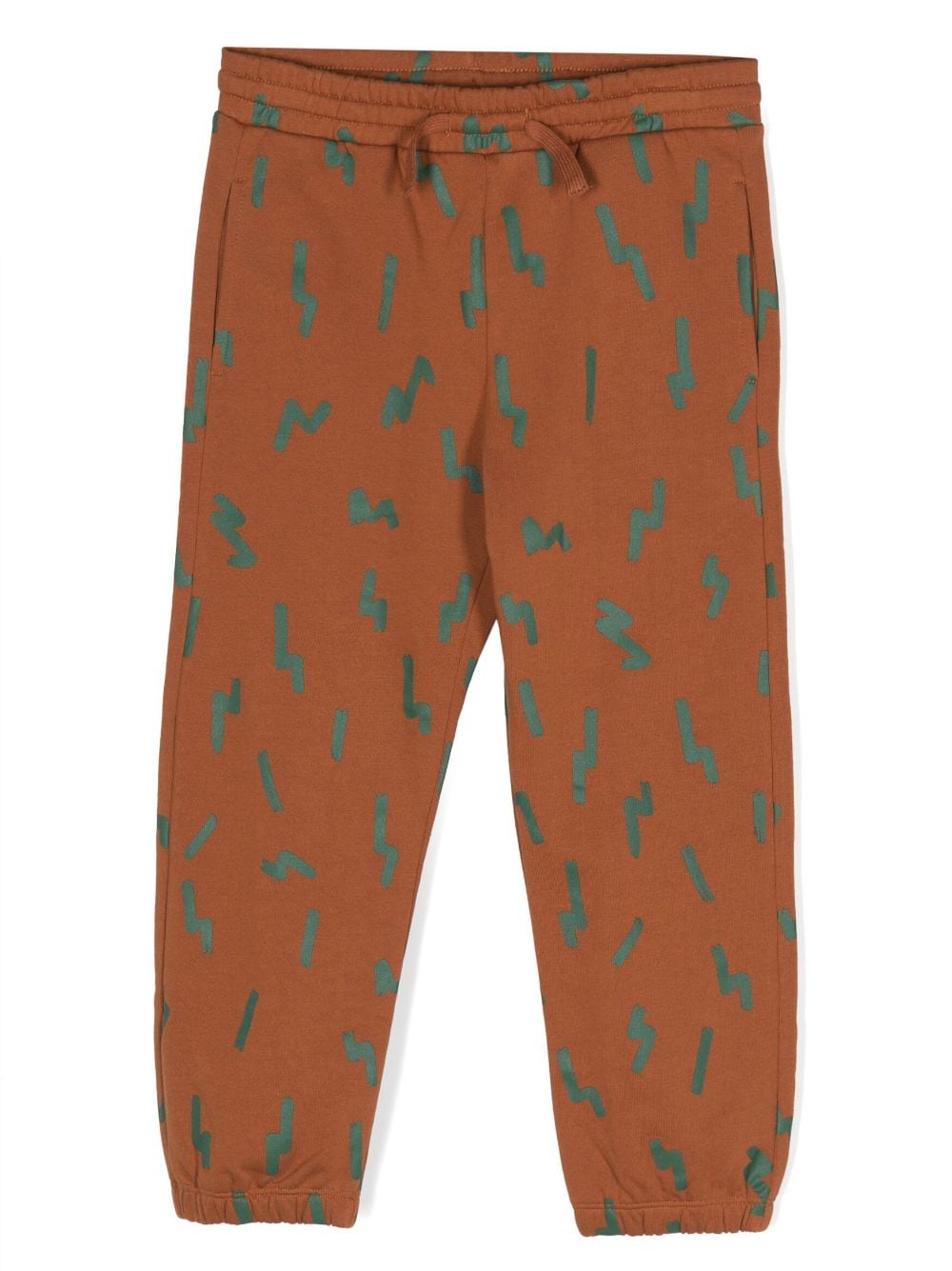 Stella McCartney Kids graphic-print cotton track pants - Brown von Stella McCartney Kids