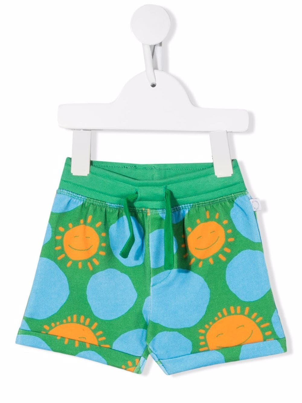 Stella McCartney Kids graphic-print elasticated-waist shorts - Green von Stella McCartney Kids