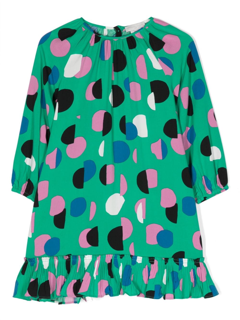 Stella McCartney Kids graphic-print flared-hem dress - Green von Stella McCartney Kids