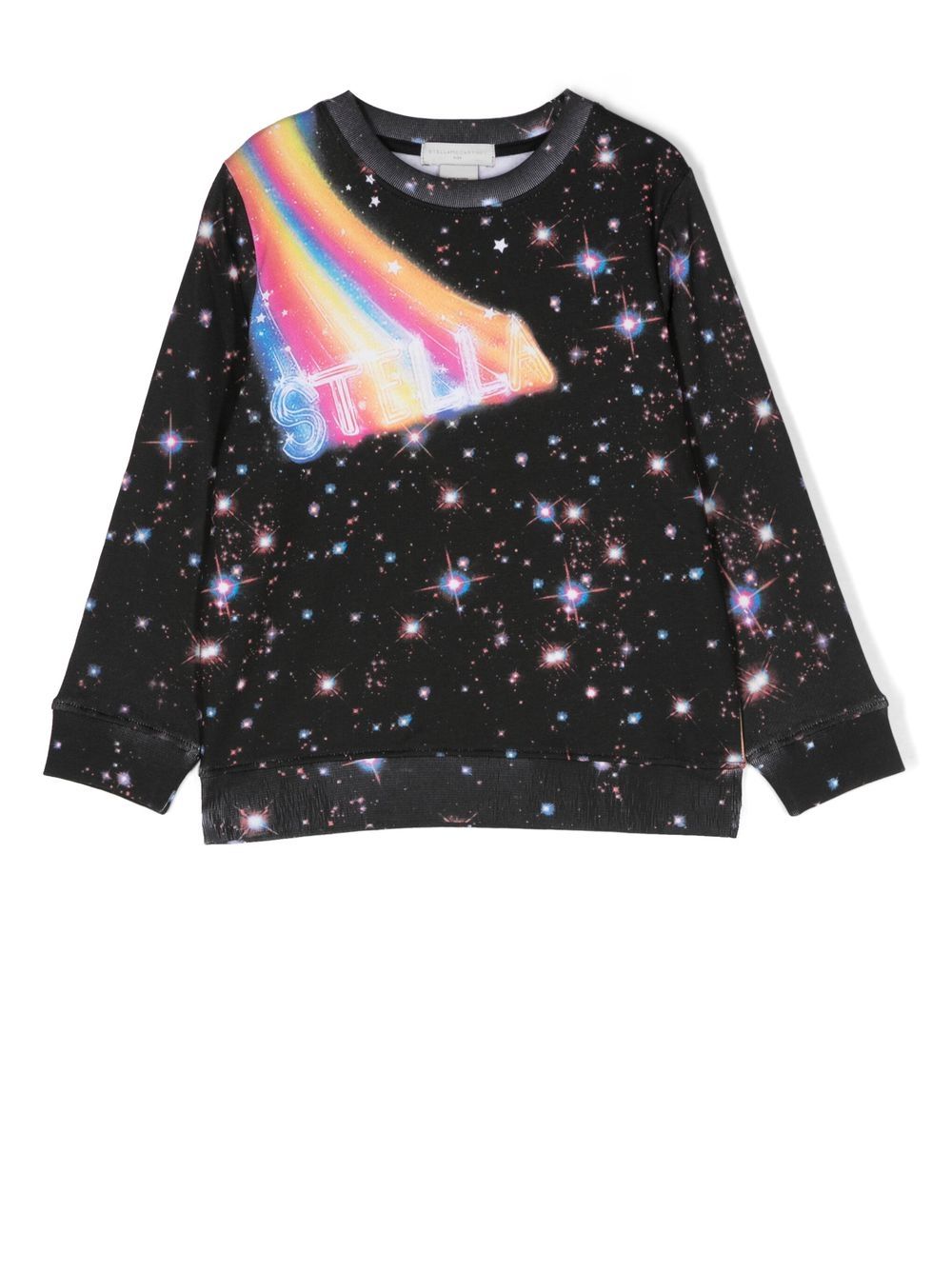 Stella McCartney Kids graphic-print long-sleeve sweatshirt - Black von Stella McCartney Kids