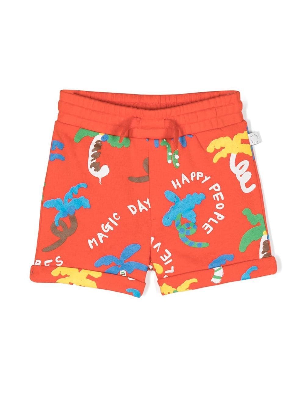 Stella McCartney Kids graphic-print track shorts - Orange von Stella McCartney Kids