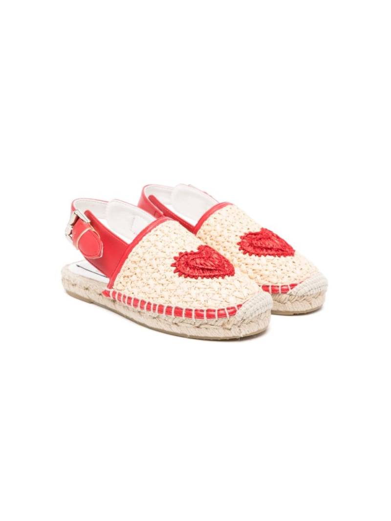 Stella McCartney Kids heart-motif sandals - Neutrals von Stella McCartney Kids