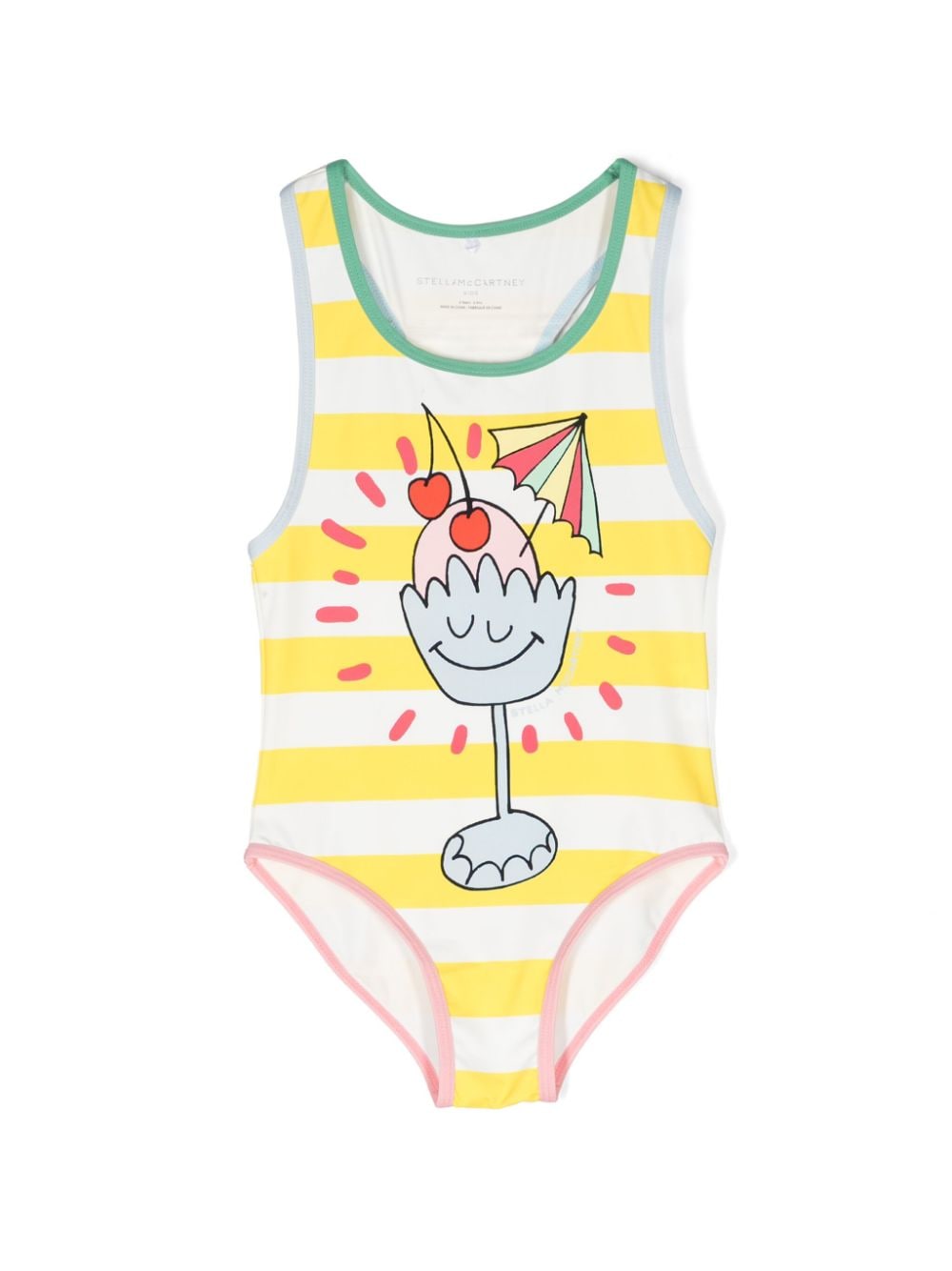 Stella McCartney Kids ice cream-print swimsuit - White von Stella McCartney Kids