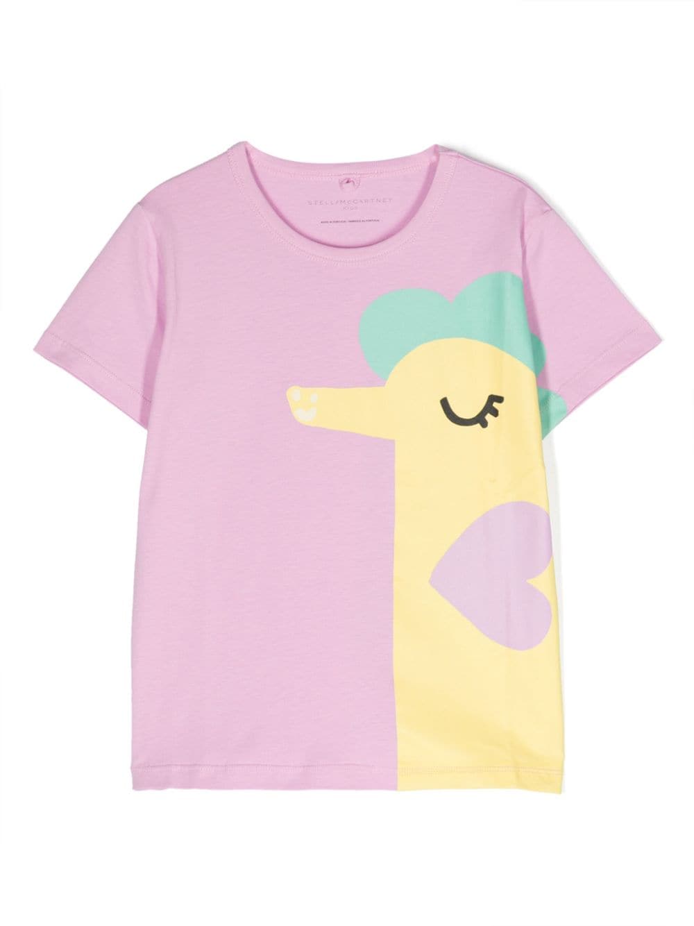 Stella McCartney Kids illustration-print cotton T-shirt - Pink von Stella McCartney Kids