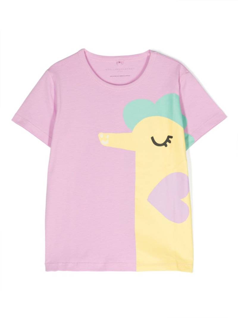 Stella McCartney Kids illustration-print cotton T-shirt - Pink von Stella McCartney Kids