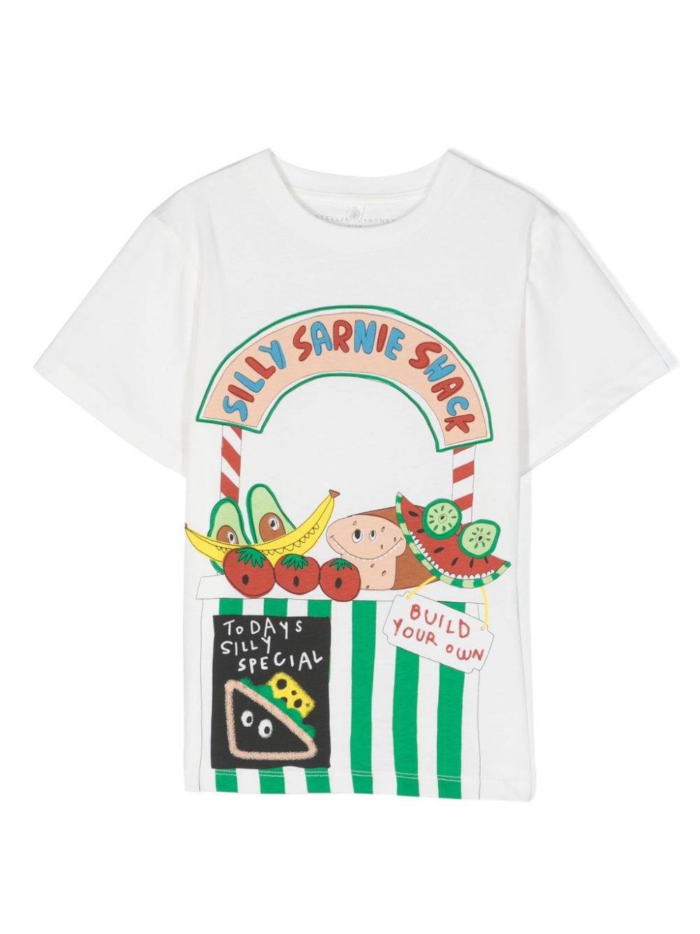 Stella McCartney Kids illustration-print cotton T-shirt - White von Stella McCartney Kids