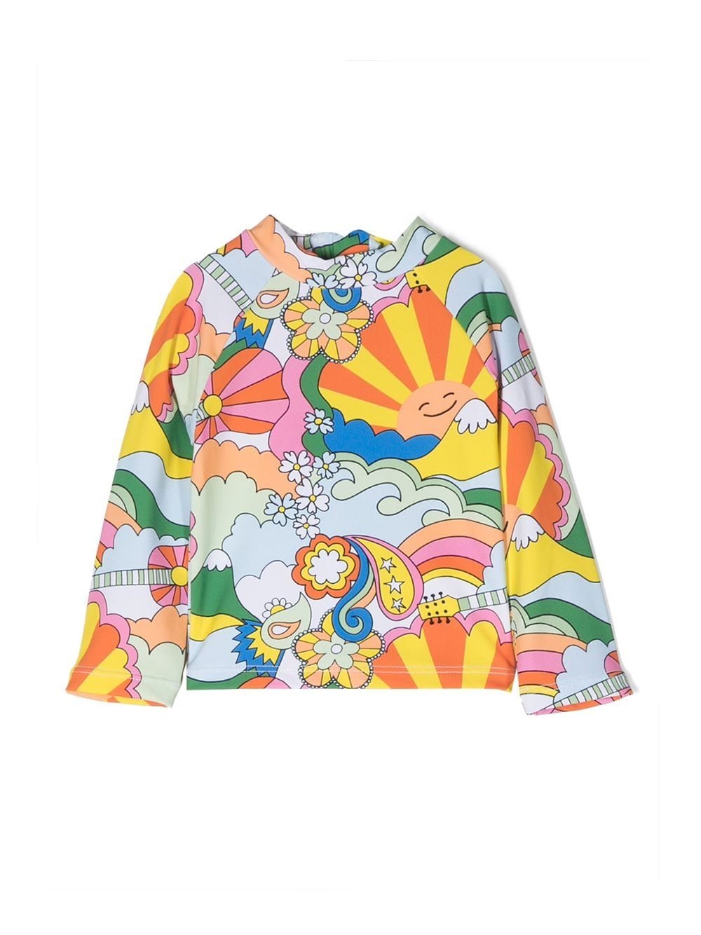 Stella McCartney Kids illustration-style print UV swimwear - Yellow von Stella McCartney Kids