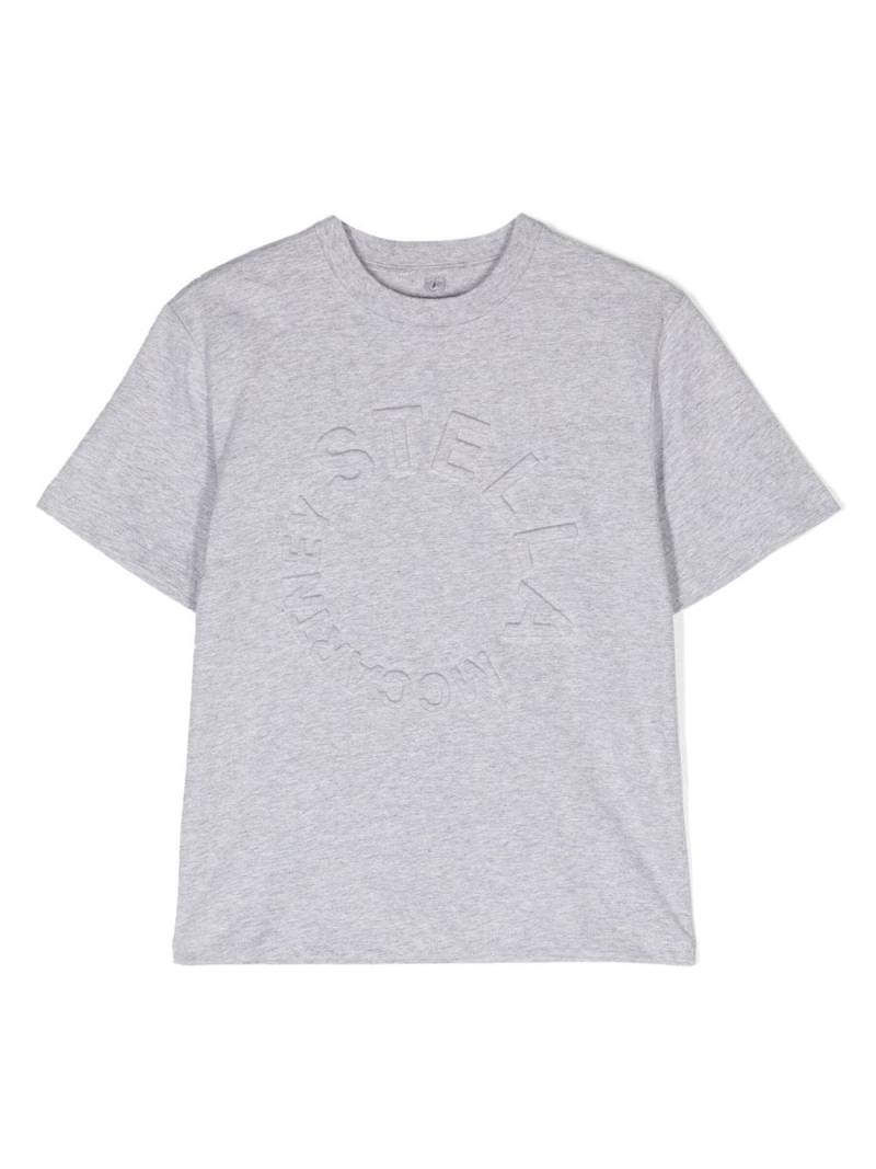Stella McCartney Kids logo-embossed cotton T-shirt - Grey von Stella McCartney Kids