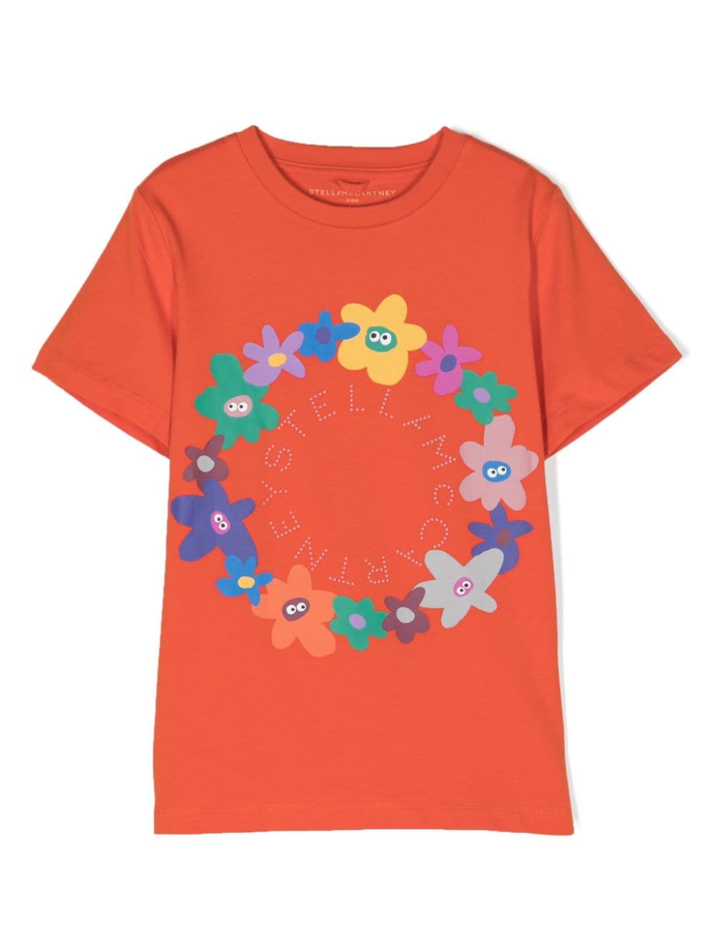 Stella McCartney Kids logo-print cotton T-shirt - Orange von Stella McCartney Kids