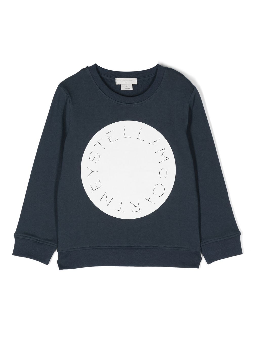 Stella McCartney Kids logo-print cotton sweatshirt - Blue von Stella McCartney Kids