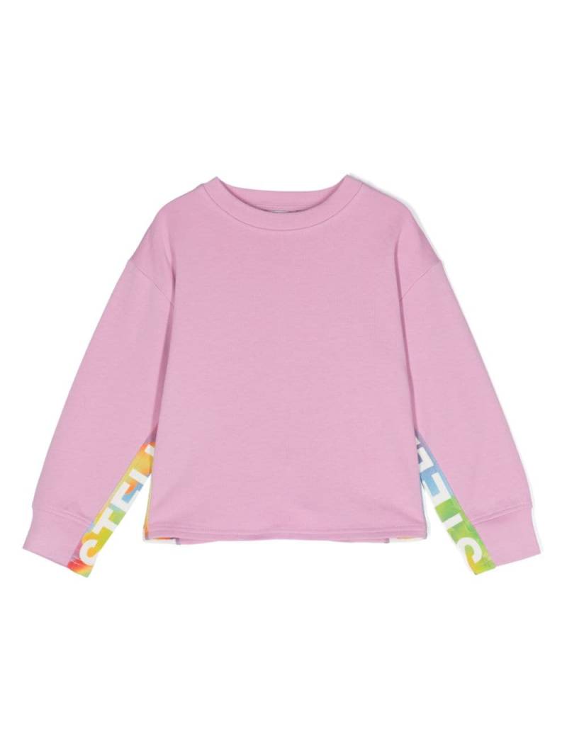 Stella McCartney Kids logo-print cotton sweatshirt - Pink von Stella McCartney Kids