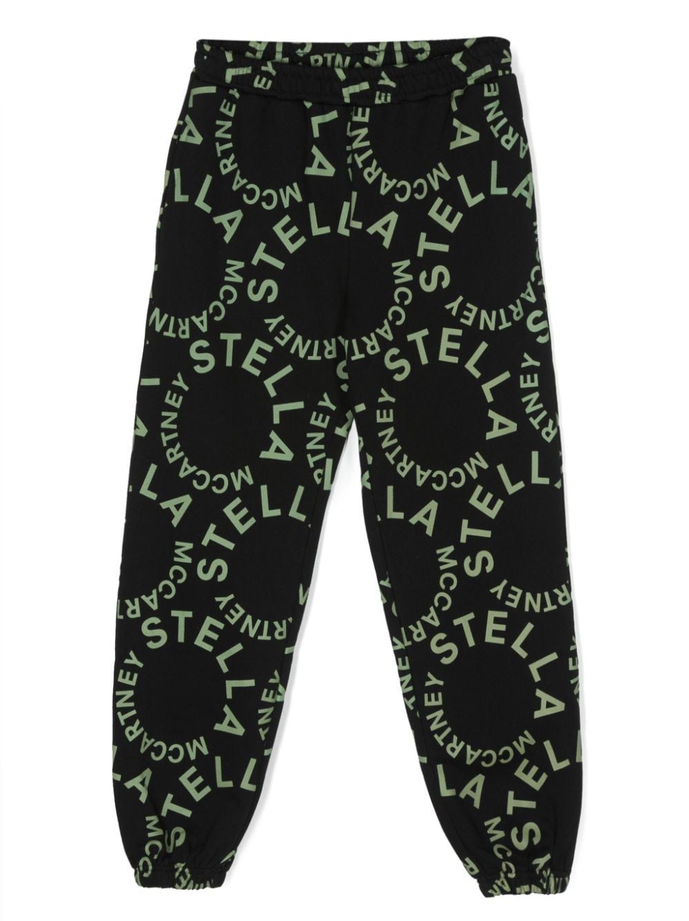 Stella McCartney Kids logo-print cotton track pants - Black von Stella McCartney Kids