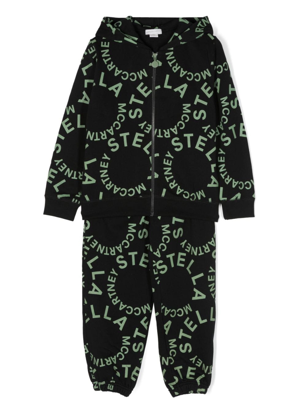 Stella McCartney Kids logo-print cotton tracksuit - Black von Stella McCartney Kids