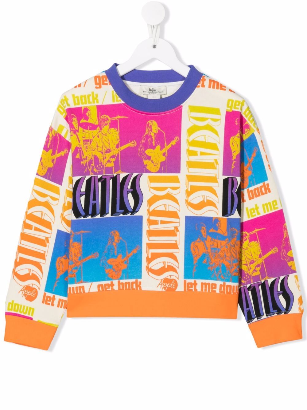 Stella McCartney Kids logo-print crew neck sweatshirt - Orange von Stella McCartney Kids