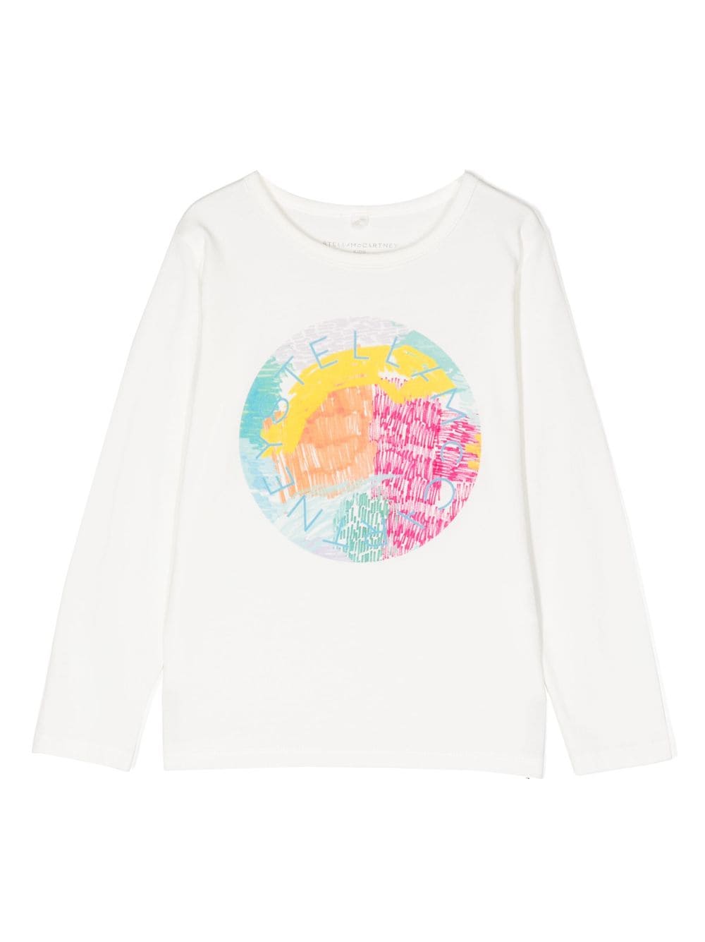 Stella McCartney Kids logo-print long-sleeve T-shirt - White von Stella McCartney Kids