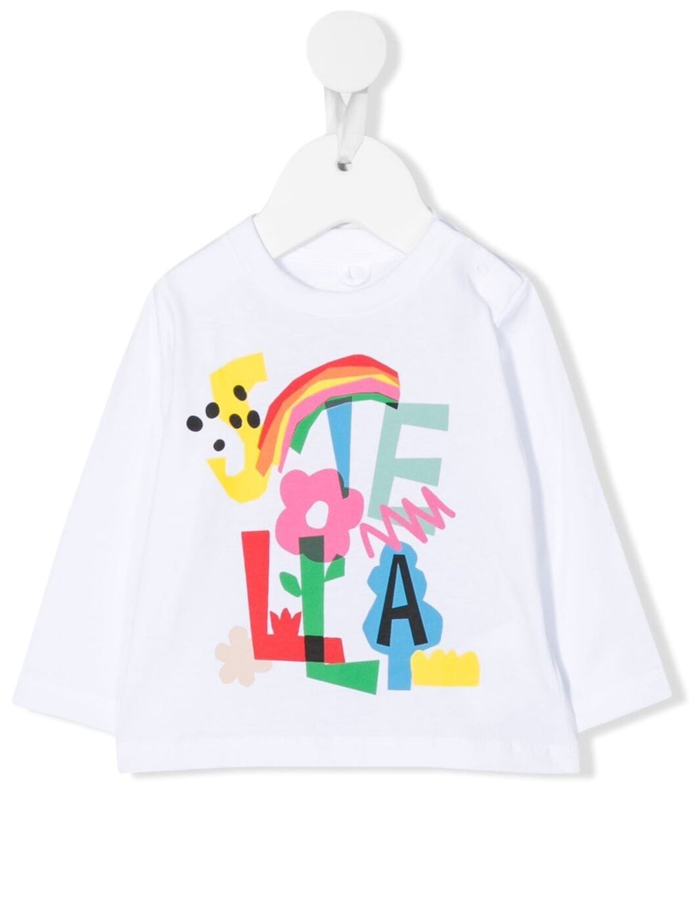 Stella McCartney Kids Rainbow logo-print T-shirt - White von Stella McCartney Kids