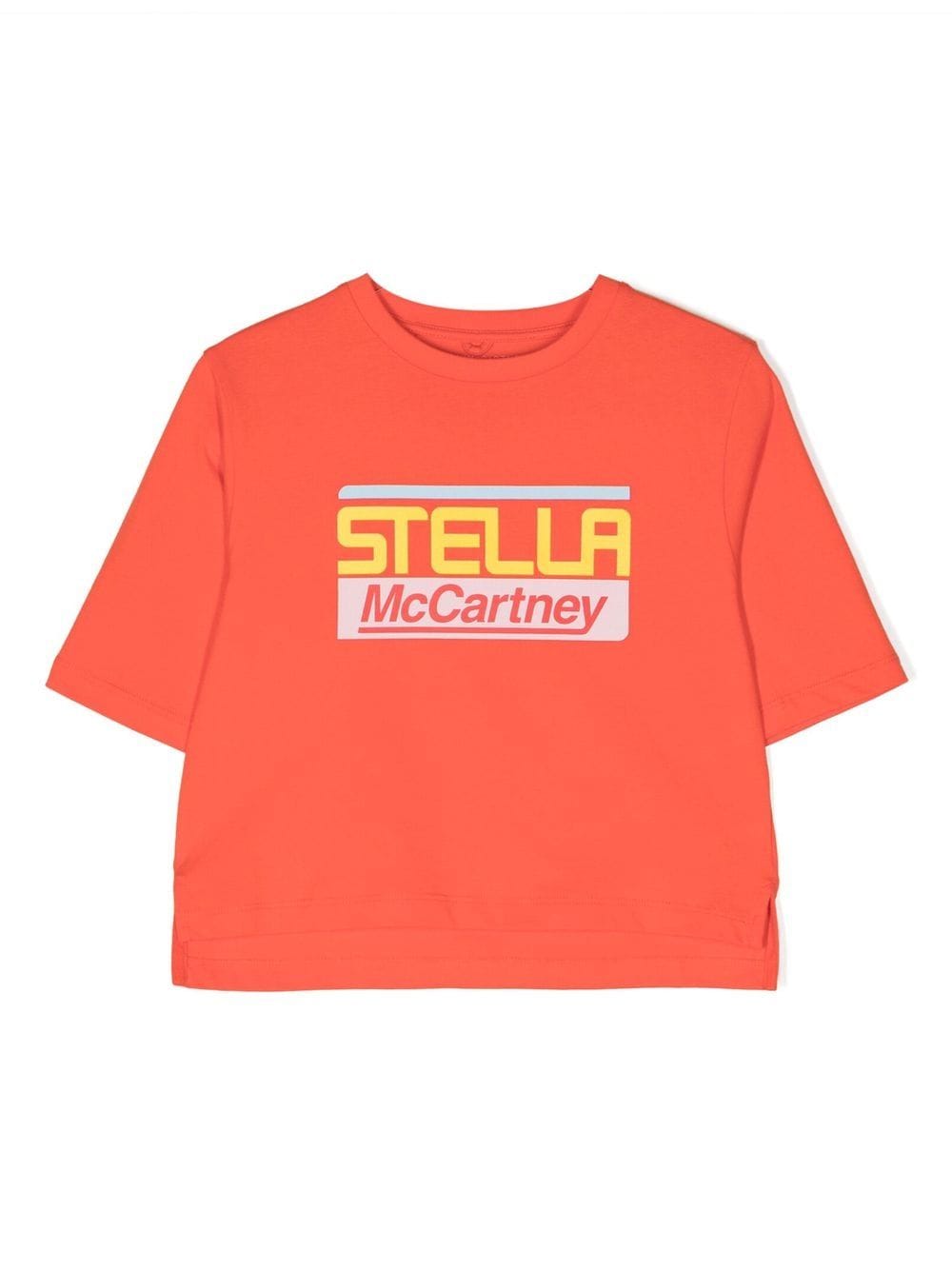 Stella McCartney Kids logo-print organic cotton T-shirt - Red von Stella McCartney Kids