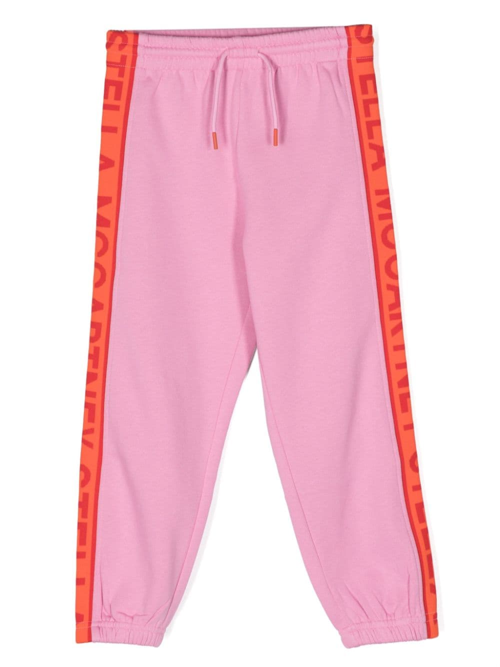 Stella McCartney Kids logo-print tapered-leg track pants - Pink von Stella McCartney Kids