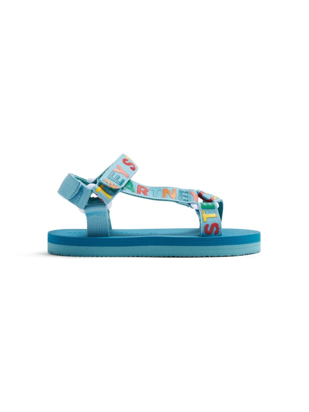 Stella McCartney Kids logo-tape touch-strap sandals - Blue von Stella McCartney Kids