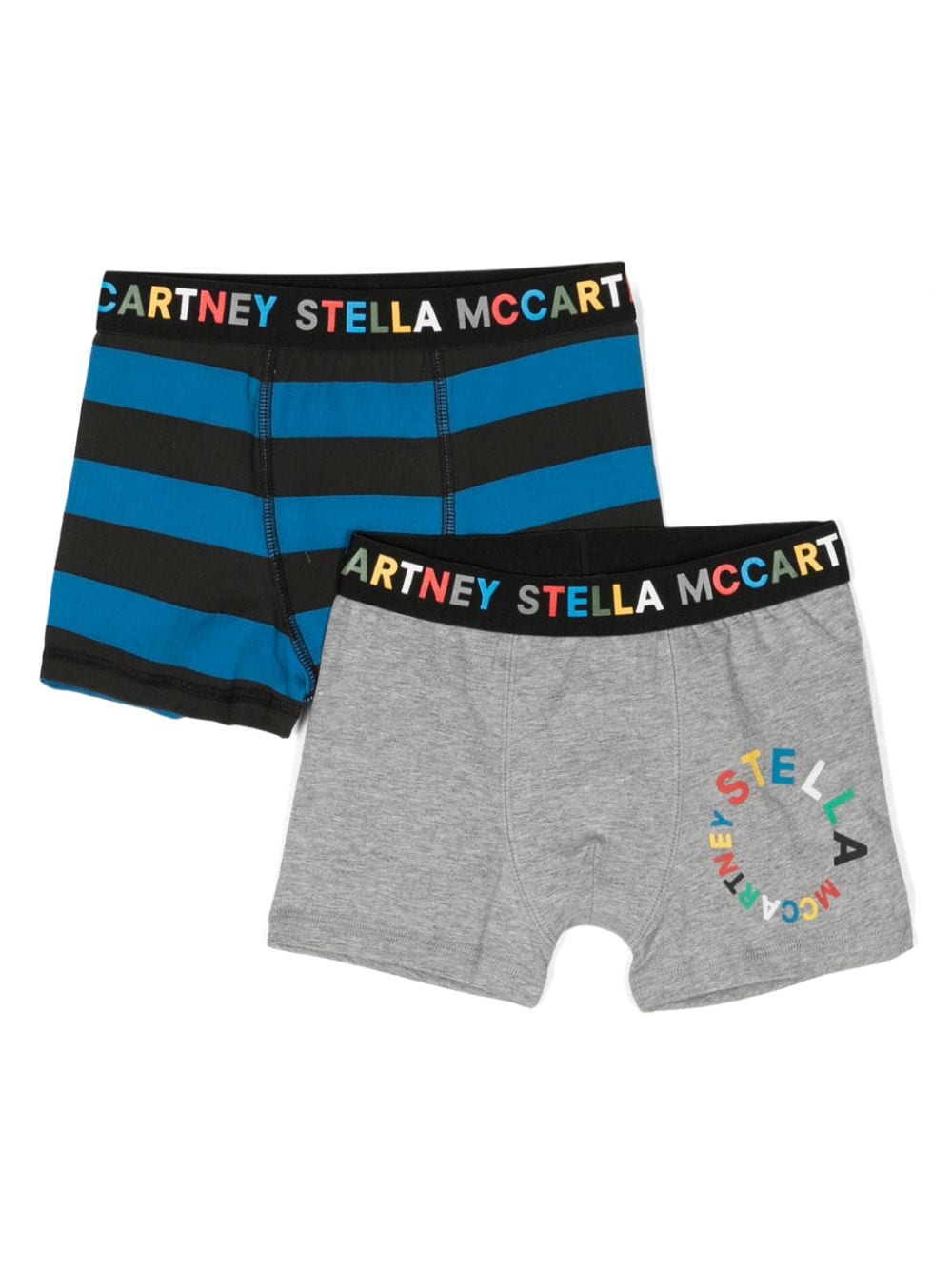 Stella McCartney Kids logo-waistband briefs (pack of two) - Blue von Stella McCartney Kids