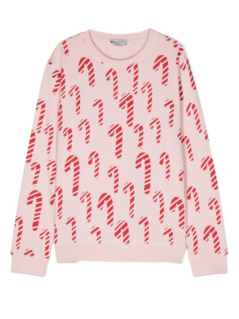 Stella McCartney Kids lollipop-print cotton sweatshirt - Pink von Stella McCartney Kids