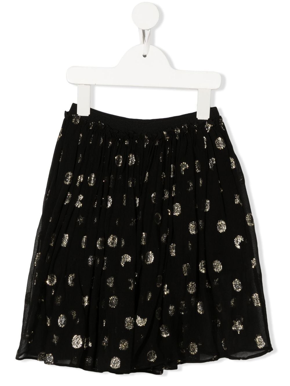 Stella McCartney Kids metallic polka-dot print skirt - Black von Stella McCartney Kids