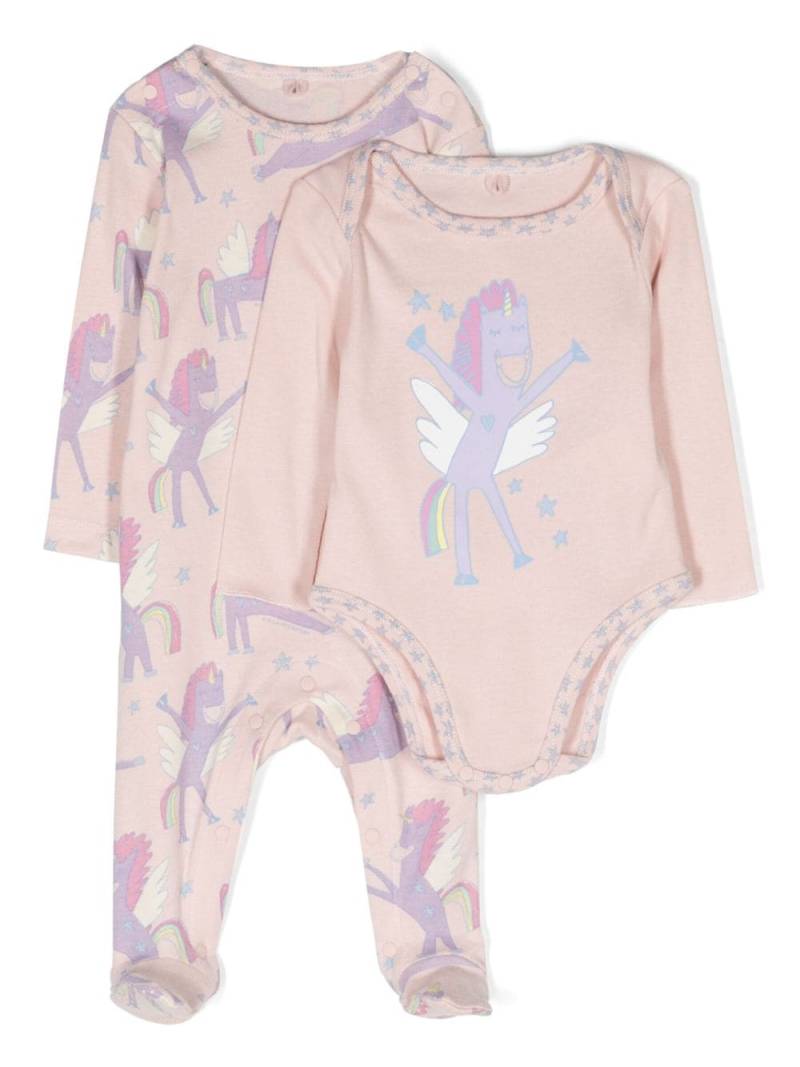 Stella McCartney Kids motif-print organic-cotton babygrow set - Pink von Stella McCartney Kids