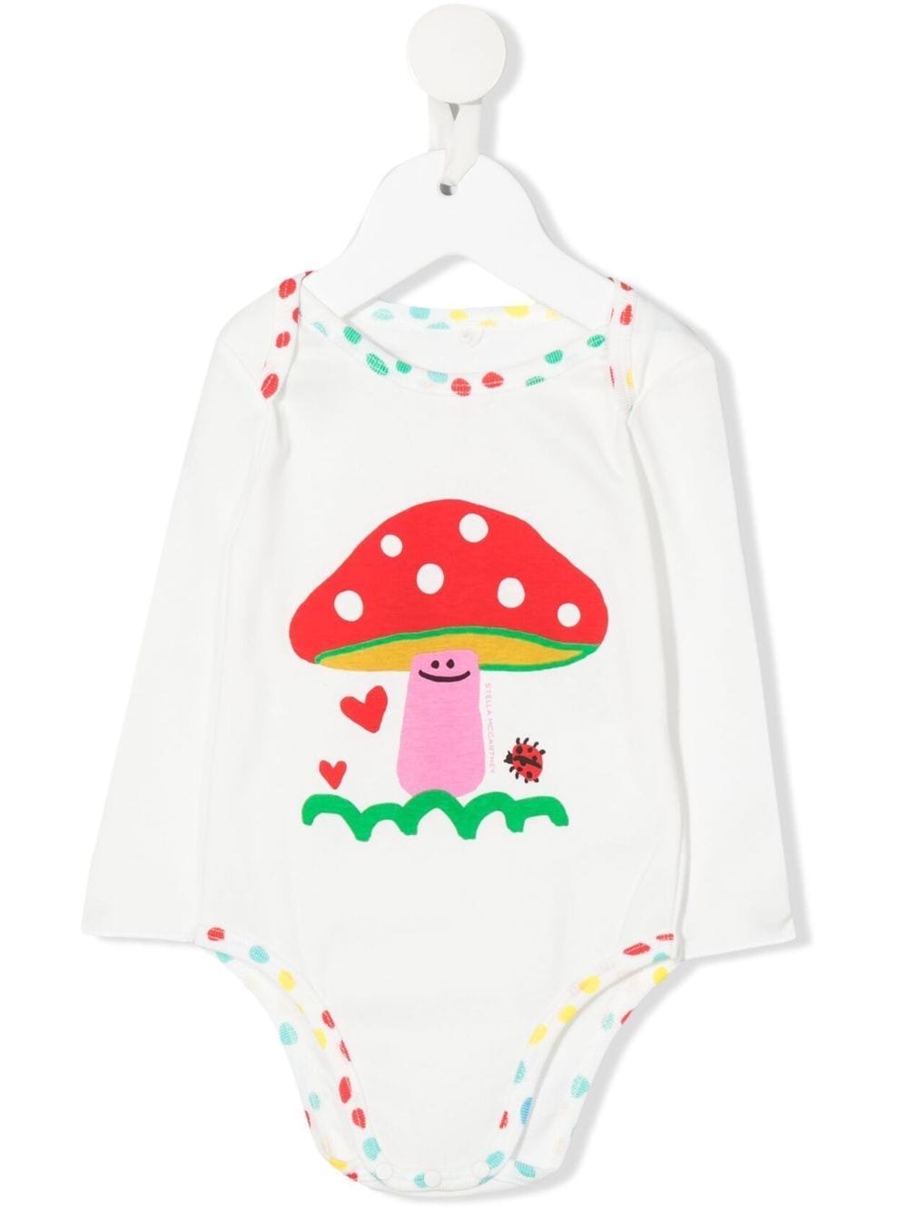 Stella McCartney Kids mushroom-print long-sleeve romper - White von Stella McCartney Kids