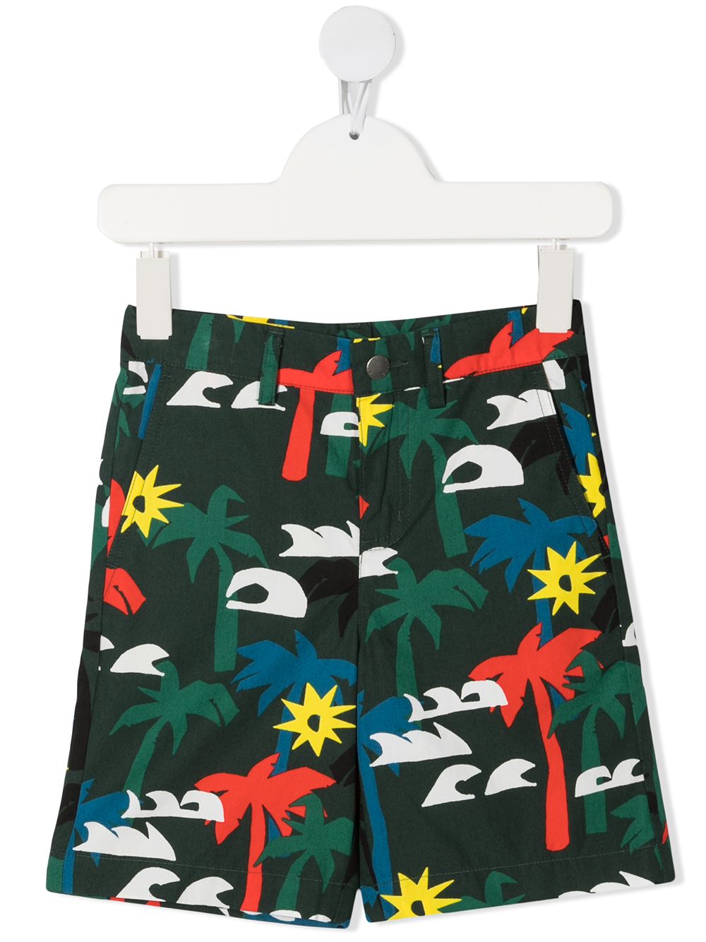 Stella McCartney Kids palm tree-print shorts - Green von Stella McCartney Kids