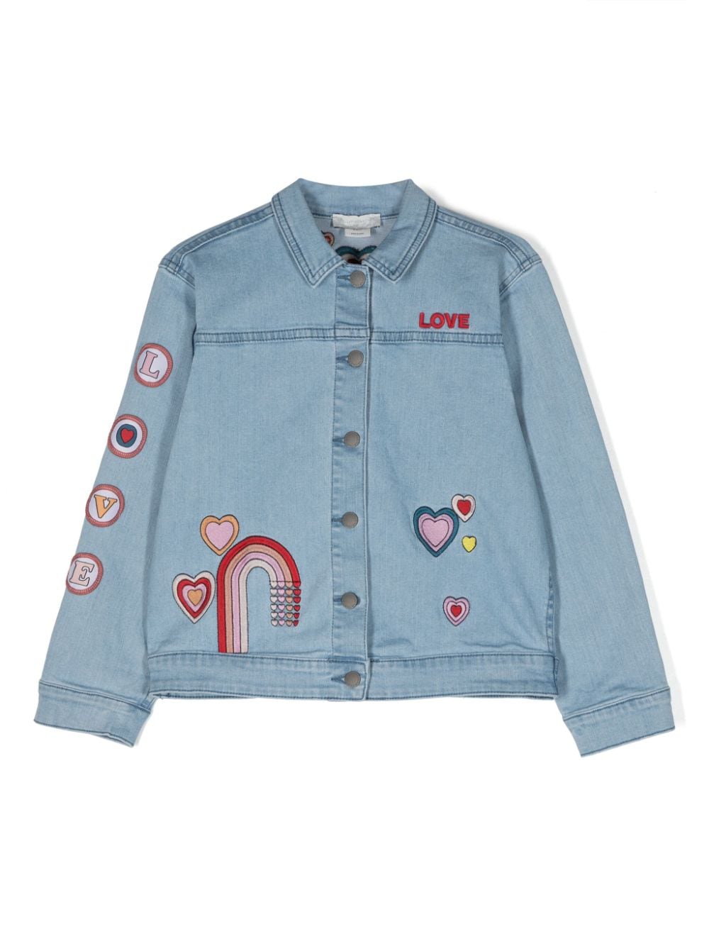 Stella McCartney Kids patch-detail denim jacket - Blue von Stella McCartney Kids