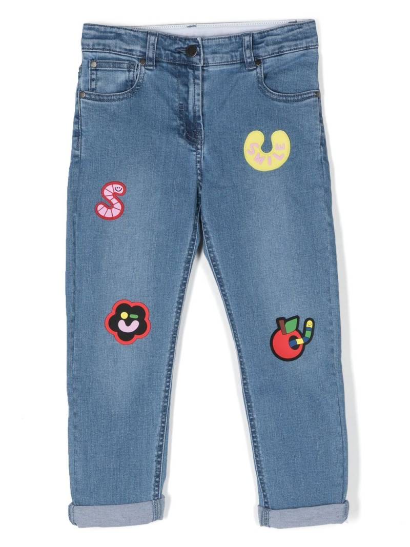 Stella McCartney Kids patch-detail denim jeans - Blue von Stella McCartney Kids