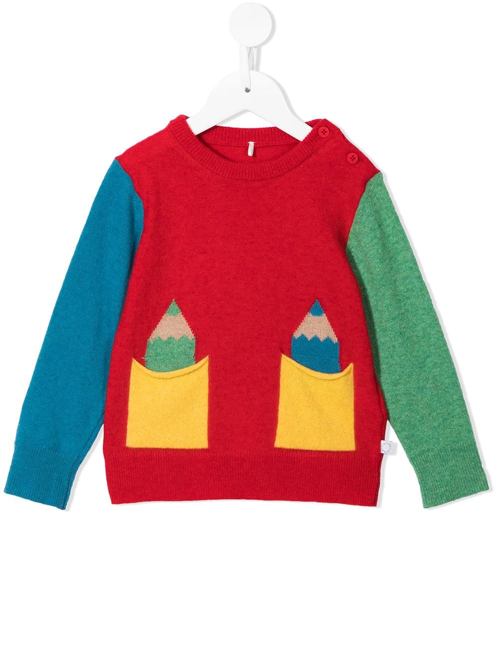 Stella McCartney Kids pencil print sweater - Multicolour von Stella McCartney Kids