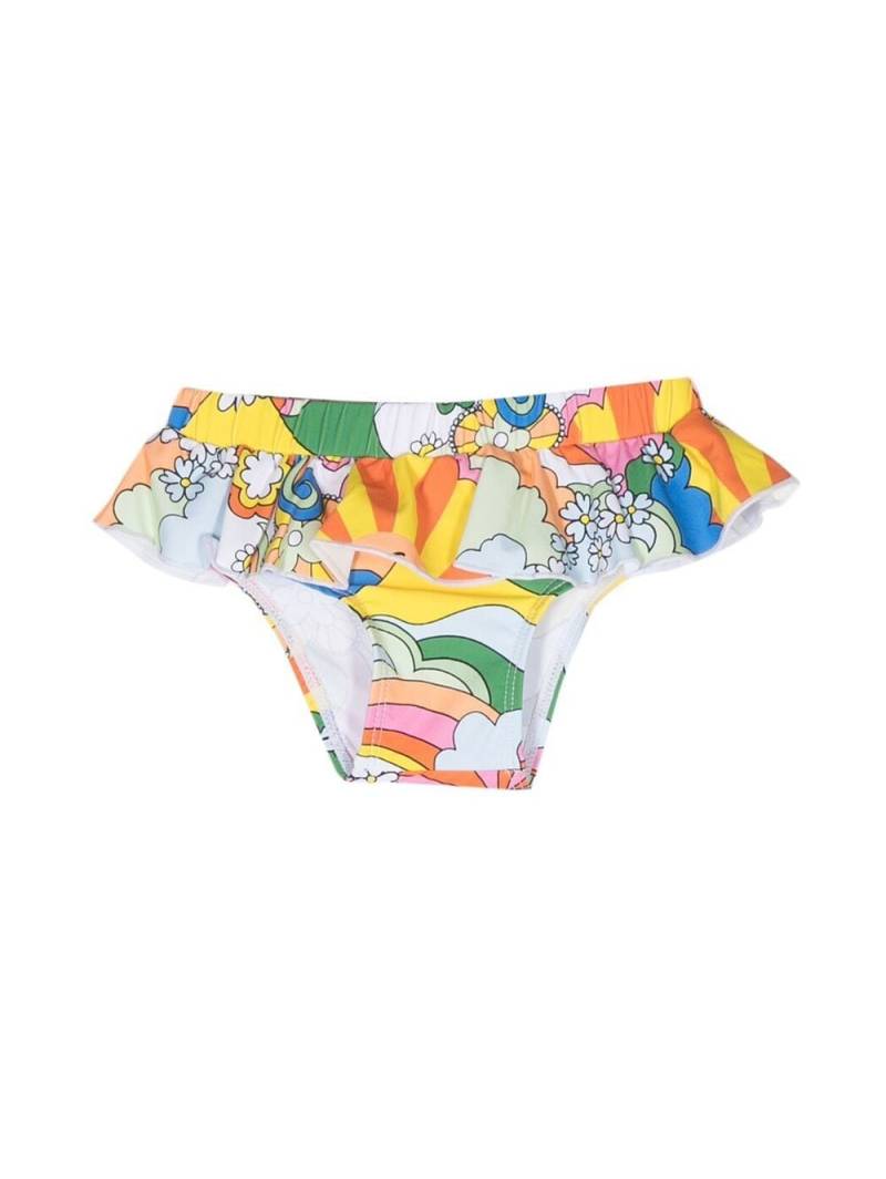 Stella McCartney Kids pop art print bikini bottoms - Yellow von Stella McCartney Kids