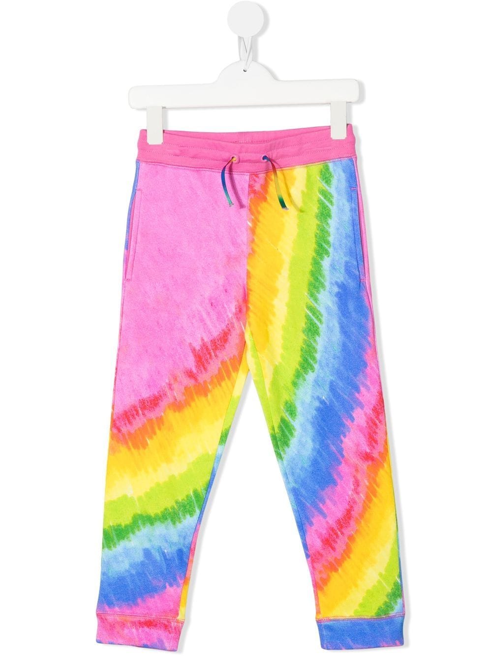Stella McCartney Kids rainbow-print cotton track-pants - Pink von Stella McCartney Kids