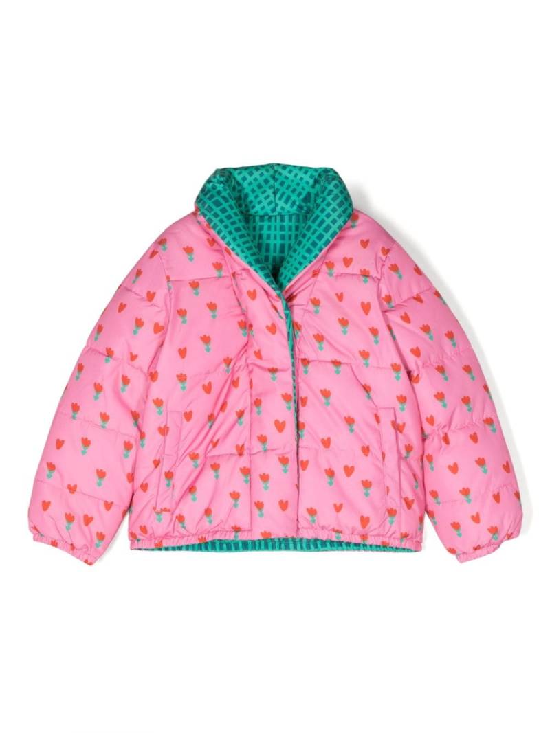 Stella McCartney Kids reversible padded jacket - Pink von Stella McCartney Kids